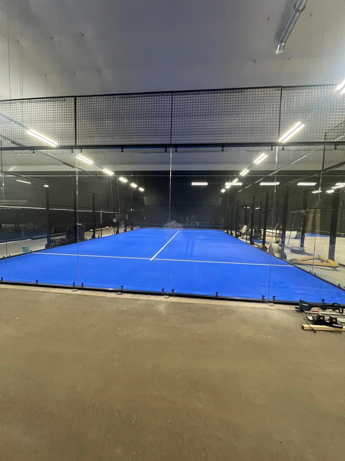 Precise padel court installation work
