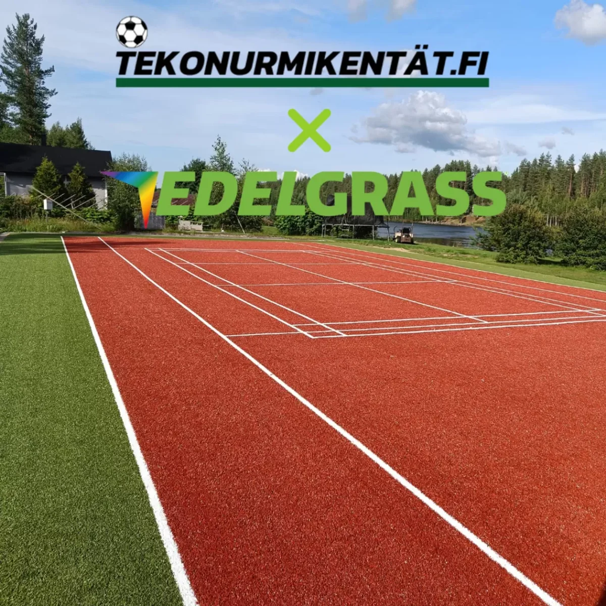 Pihatekonurmen asennus ja lopputulos