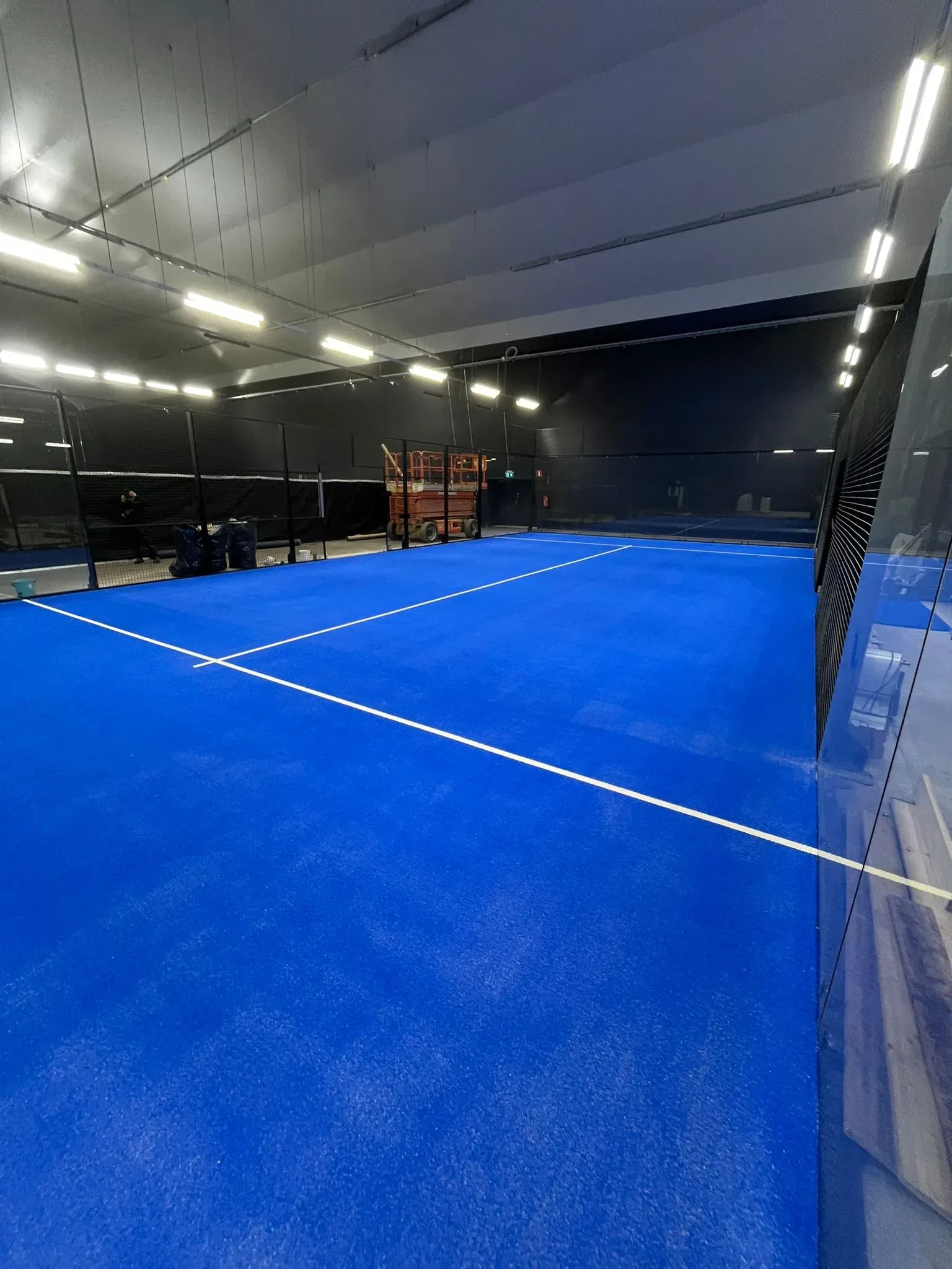 Maintained padel court