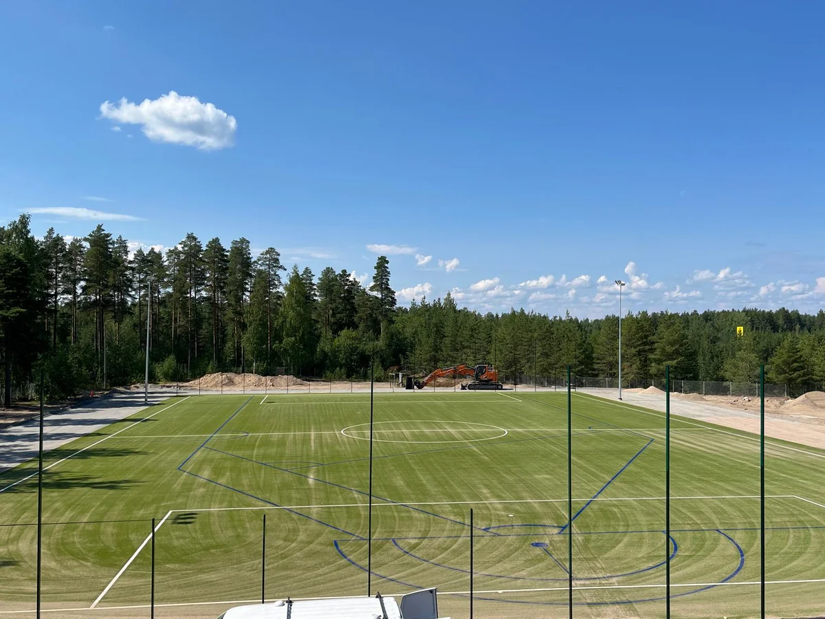 Finnish baseball field installation